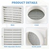 Cenipar 4" Louvered Vent Cover Dryer Exhaust Air Vent Cover