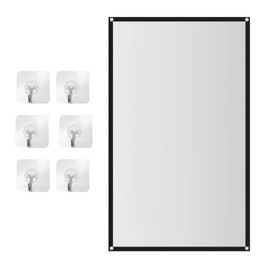 Laiaouay Portable Projector Screen for Home Theater Outdoor HD White Foldable Anti- (72Inch)