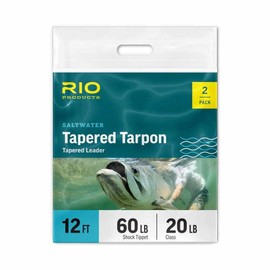 RIO Tapered Tarpon Leader - 2 pack - 12ft 30lb (80lb shock)