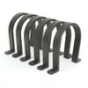 BIG HORN 11729PK 2-1/2-Inch Plastic Hose Hanger, 6-Pack, Black