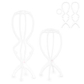 LINEASTORIA Wig Stand - Compact and easy to carry - Portable Wig Stand Collapsible - 13.98 Inch