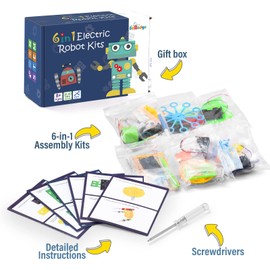 Robotics STEM Science Kits, Robot Building Kit for Kids, Electronic Toys Science Experiments Engineering Projects for Girls, DIY Activities STEM Robots for Boys to Build, Gifts for Boy & Girl