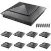 8 Pack Pyramid Aluminum Post Caps 6x6 for Wood Posts