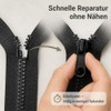 WATMVIC 12-Piece Universal Zip Repair Set for Clothing and Luggage