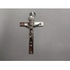 Crucifix Pendant cross Silver Plate Size: 2-1/4 inches high