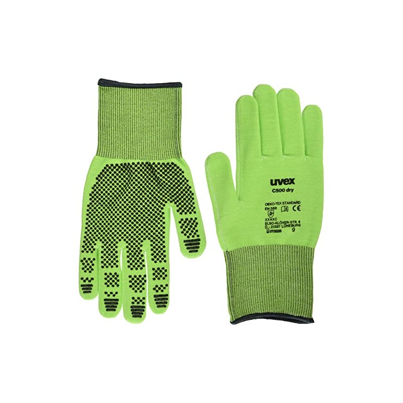 Uvex 60499 60499 °C500 Dry Gloves Size 9
