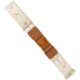 Hapitas My Melody Suitcase Belt, One-touch Buckle Type, Various Patterns, 2.4 inches (6 cm), 0.4 lbs (0.22 kg), ML2. Ornament Beige, ML2. Ornament Beige