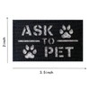 4 Pack Reflective Service Dog Ask to Pet k-9 Tactical