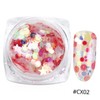 Minkissy Nail Stickers Star Rhinestones Moon Sequins Glitter Nail Art