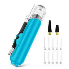 Ball Pump, Portable Hand Pump with 10 Needles, Manual Inflator for Sport Ball