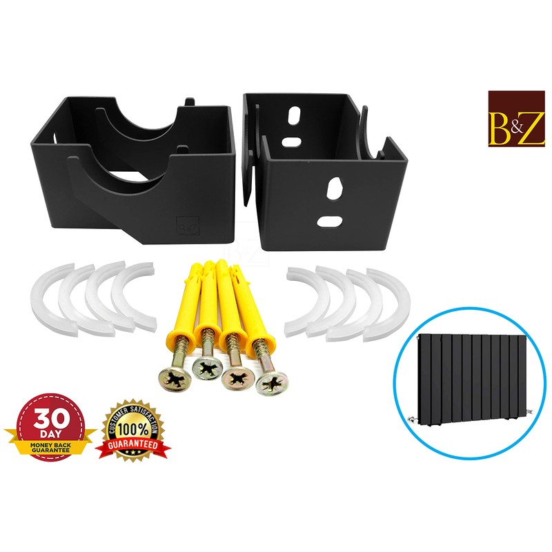 Designer Vertical Column Dual Arm Radiator Brackets (85mm (A) x67mm