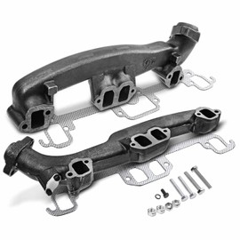 A-Premium 2PCS Left & Right Exhaust Manifold Kits W/Gaskets & Bolts & Nuts & Washer [8Cyl 5.2 5.9L] Compatible with Dodge Ram 1500 2500 3500 Van, Durango, Dakota, B1500 B2500 B3500, 1996-2003
