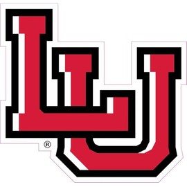 StickerTalk Lamar University LU Logo Vinyl Sticker, 5 inches by 4.75 inches