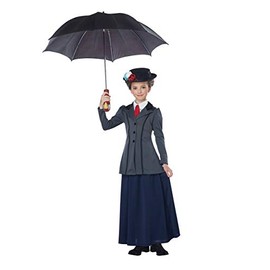 Girl's English Nanny Costume Large