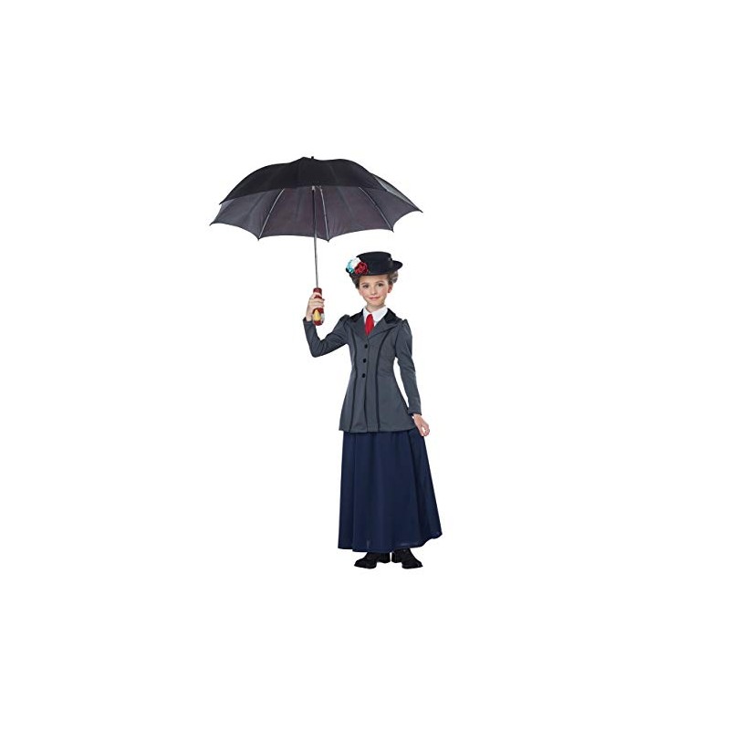 Girl's English Nanny Costume Large