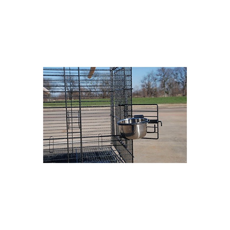 Mcage New 20-Inch Open Play Top Parrot Cage with Stainless