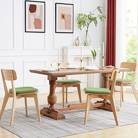 Sweet Home Collection Cushion Premium Memory Foam for Enhanced Comfort and Support Non Slip Stay in Place Backing for Office, Dining & Mobility Chairs, 2 Pack, Green