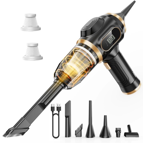Scstartx Portable Car Vacuum Cordless Mini Handheld Vacuums Cleaner Rechargeable