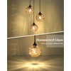 Emliviar 3-Light Cluster Pendant Lamp with Hammered Glass, Linear Barn