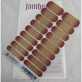 Jamberry Glittering Marsala 5S73 Nail Wrap Full Sheet