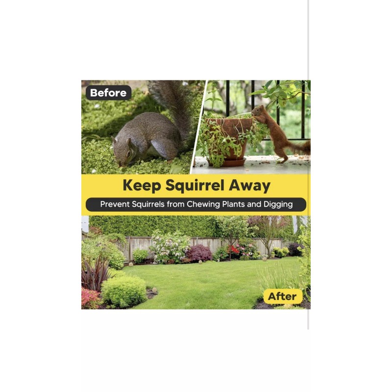 Wofimeha Squirrel Chipmunks Rodent Natural Deterrent Indoor/outdoor 8 Pack.