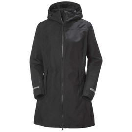 Helly Hansen Womens Lisburn Raincoat, 990 Black, Small