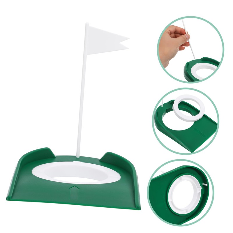 Outanaya Golf Putting Cup Set 2 Pcs Detachable Indoor Practice
