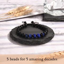 ACOGVN 50th Birthday Gifts for Men 50 Year Old Man Birthday Gifts for Man Him Best Funny 50th Birthday Bracelet Gifts Ideas for Boyfriend Son Brother Grandson Nephew Uncle Friend Husband Dad Grandpa