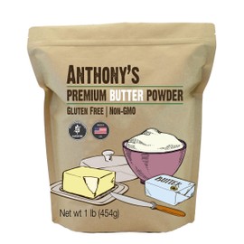 Anthony's Premium Butter Powder, 1 lb, Gluten Free, Non GMO, Made in USA, Keto Friendly, Hormone Free