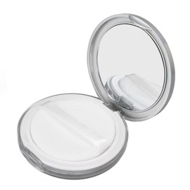 Refillable loose powder box to prevent leakage of travel powder makeup powder