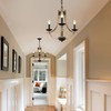 LAMPKEDUO Farmhouse Chandelier for Dining Room 3-Light 19" Wide Adjustable