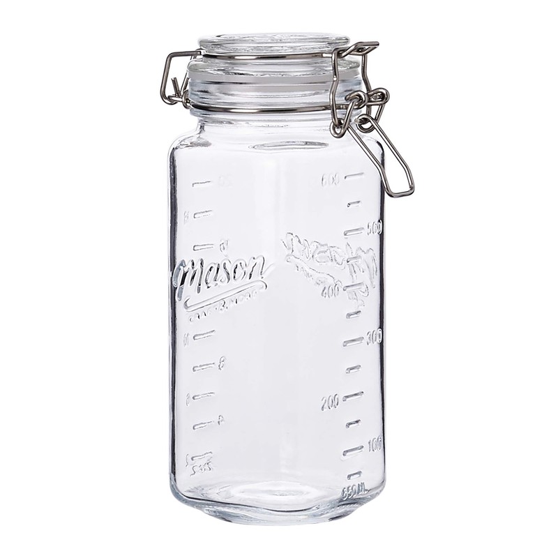 Mason Craft & More Airtight Kitchen Food Storage Clear Glass
