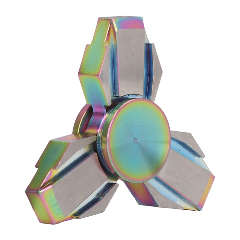Fingertip Gyroscope 3 Leaves Reduce Anxiety Metal Rotating Decompression Toy
