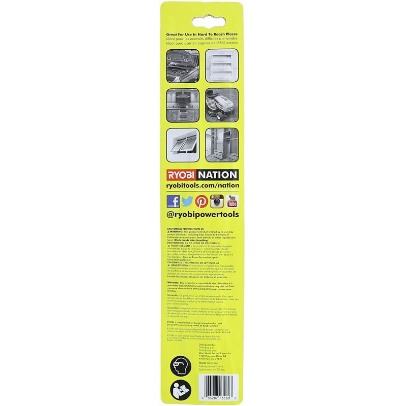 Ryobi SpeedLoad A10FB1G 11 Inch Flexible Shaft Extension and Bit