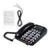 Desktop Wired Landline Telephone with Large Buttons Hands-free Calls Adjustable
