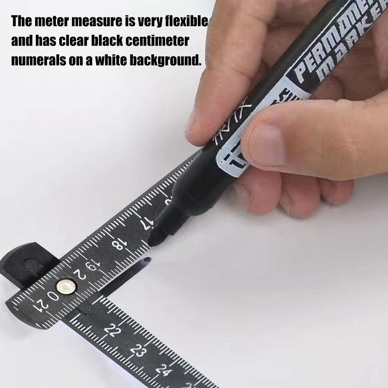 Folding Ruler Made of Plastic, 5 Pieces Folding Ruler, 2