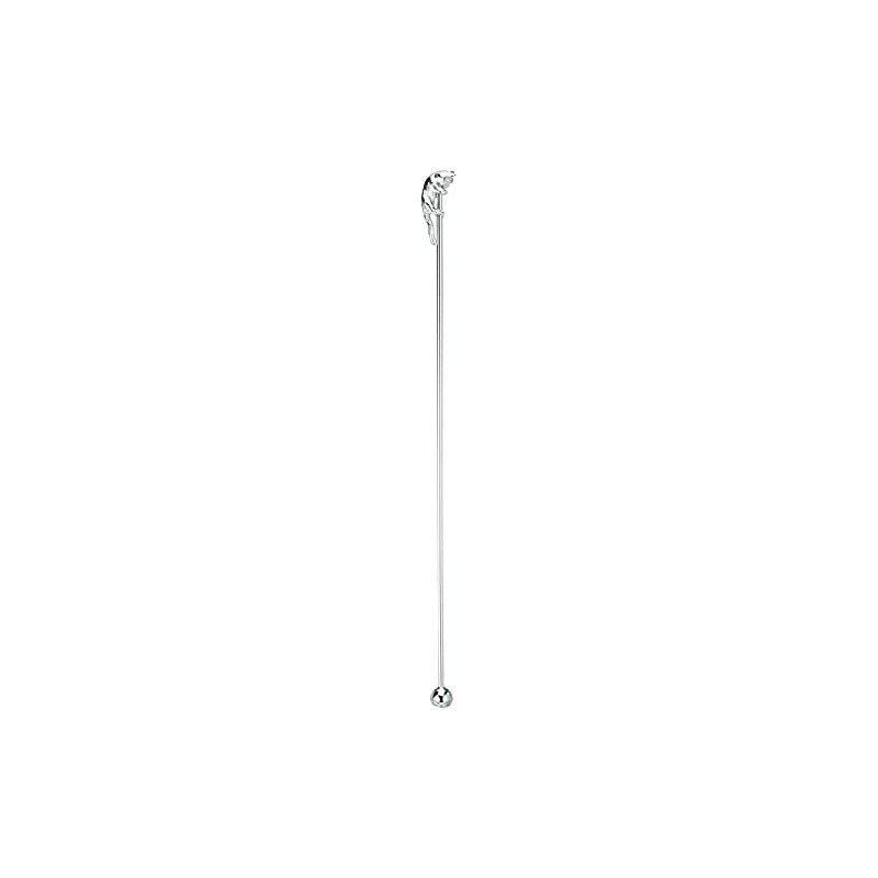 High Mulberry Metal 405565 Rubber Casting Muddler, Cat, Silver
