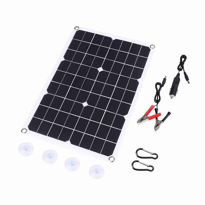 Portable Solar Panel 18V 20W Monocrystalline Silicon Solar Panel Dual