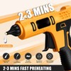 100W Hot Melt Glue Gun Fast Heating Battery Powered Cordless