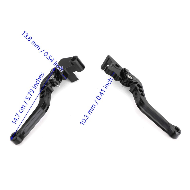 Artudatech Brake Clutch Levers for K-a-w-a-s-a-k-i Ninja 250 300 Black