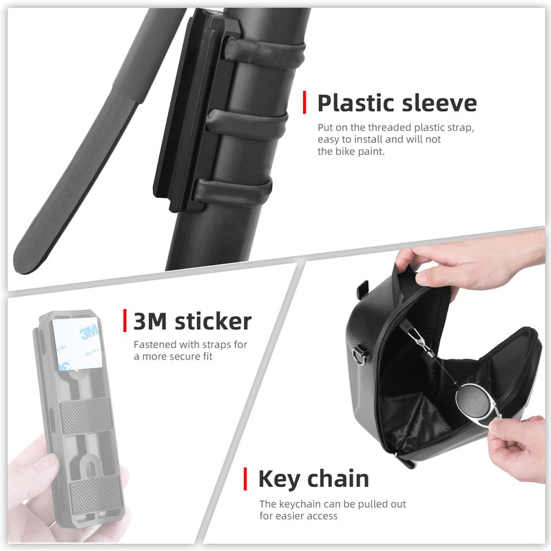 Rhinowalk Scooter Bag Quick Release Handlebar Bag Waterproof Front Storage