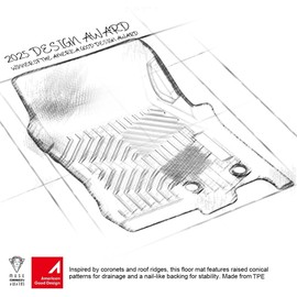 G-PLUS Floor Mats Compatible with Ram 2500 3500 Crew Cab 2019-2024 with 1st Row Bucket or Bench Seats, Includes 1st & 2nd Row Full Set, All Weather Protection TPE Floor Liners Black