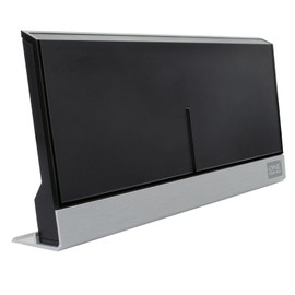 One For All Amplified Indoor Digital TV Aerial - Ready to receive Freeview and Analogue TV Signals within a range of 15 miles - Full HD ready and 4K Ultra HD compatible- HDTV Antenna – black - SV9385