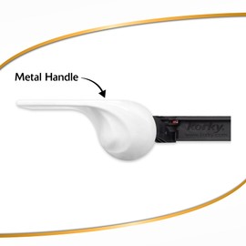 Korky 6060BP Strongarm Toilet Tank Lever, Classic Style in White - Universal to Fit Front, Angled, Side, Left and Right Mount Toilets