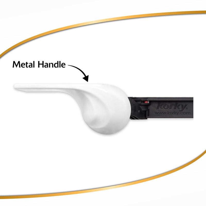 Korky 6060BP Strongarm Toilet Tank Lever, Classic Style in White