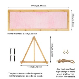 Flenpptly Sensory Wall | Sensory Wall Panel for Kids | Sequin Fabric Sensory Wall | Sequin Sensory Wall Frame | Sequin Flip Fabric | Sensory Wall Panel | Wall Sensory Board (Pink)