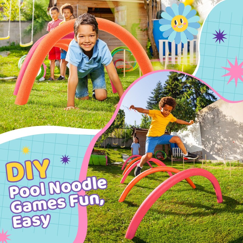 Hanaive 2 Pack Pool Noodles 52 Inch Foam Pool Swim