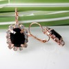 Navachi - 750 Base Metal 18K Gold Plated Round Black