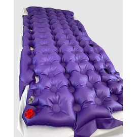 Primo AirFloat Mattress Overlay & Pump - 76 in x 32 in - Purple - Single Patient Use