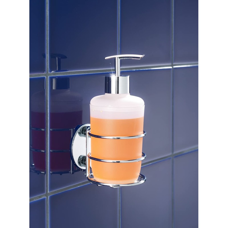 WENKO 18777100 Turbo-Loc® soap dispenser - fixing without drilling, Steel,